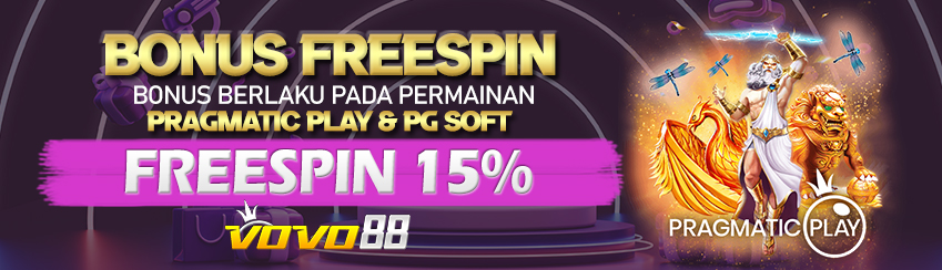 EVENT FREESPIN PRAGMATIC & PG SOFT 15%