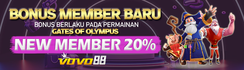 BONUS NEW MEMBER SLOT 20%