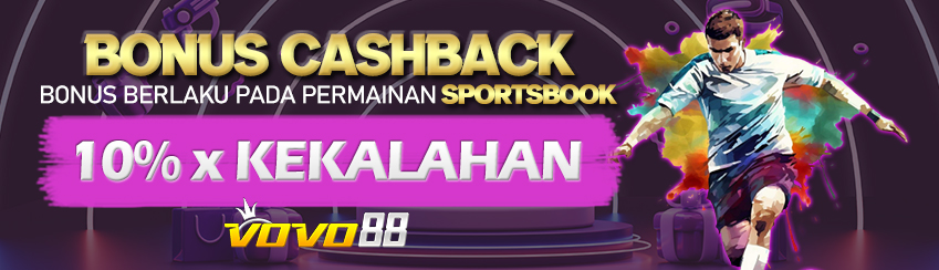 BONUS CASHBACK SPORTSBOOK 10% MINGGUAN